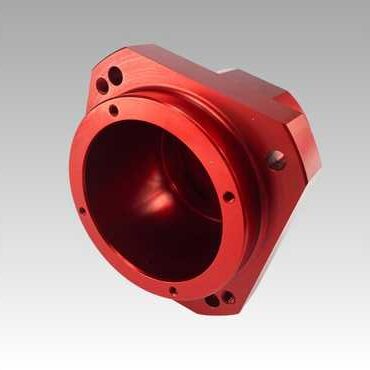 aluminium alloy CNC machining parts with red anodizing