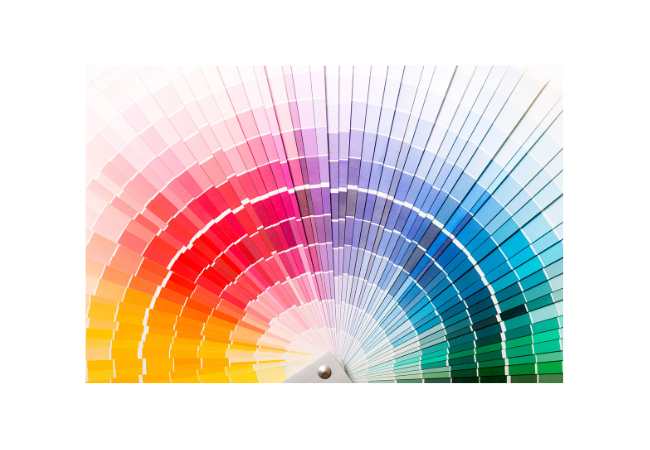 powder coating color pantone card