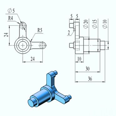 CNC milling drawing online quote