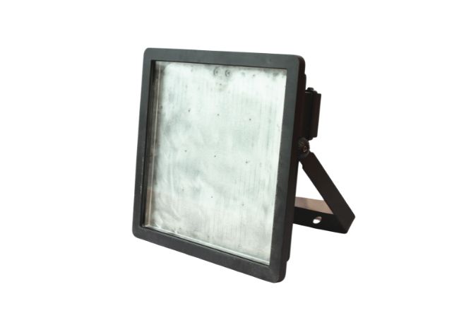 aluminum die casting flood light housing with black powder coating