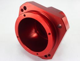 CNC Machining Service 6061 Billet Aluminum Alloy Red Anodizing New Energy Bus Parts